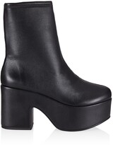 Thumbnail for your product : Larroude Miso Leather Platform Short Boots