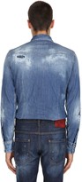 Thumbnail for your product : DSQUARED2 Western Bleached Denim Shirt