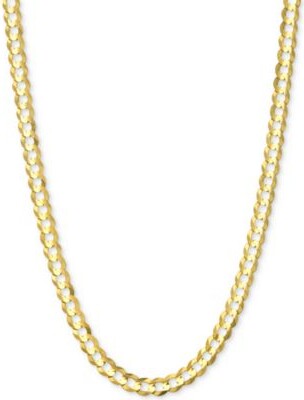 Italian Gold Open Curb Link Chain Necklace Collection 3 5 8mm In Solid 14k Gold