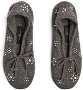 Thumbnail for your product : William Sharp Embellished Cashmere Sock Slippers