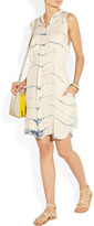 Thumbnail for your product : Raquel Allegra Tie-dye silk-georgette dress