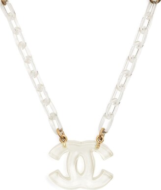 CHANEL Pre-Owned 2000s CC pearl-embellished Necklace - Farfetch