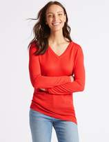 Thumbnail for your product : Marks and Spencer V-Neck Stitch Detail Jumper