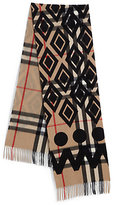 Thumbnail for your product : Burberry Plaid Overprint Cashmere Scarf