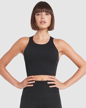 Nimble Activewear Women's Black Crop Tops - Got Your Back Bra - ShopStyle