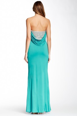 Mignon Embellished Sweetheart Neck Gown