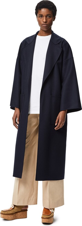 long navy blue jacket