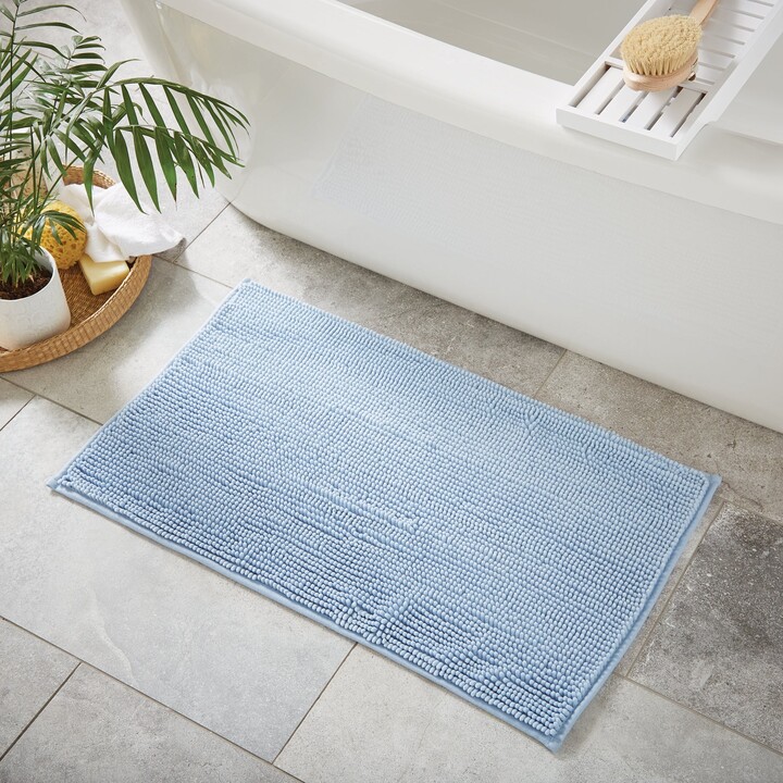 Dunelm Sky Blue Mini Bobble Bath Mat Blue ShopStyle