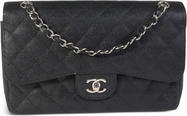 Chanel Pre Owned jumbo Double Flap shoulder bag - ShopStyle