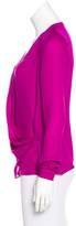 Thumbnail for your product : Wes Gordon Long Sleeve Silk Blouse