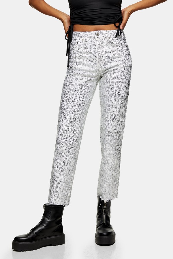 ladies diamante jeans