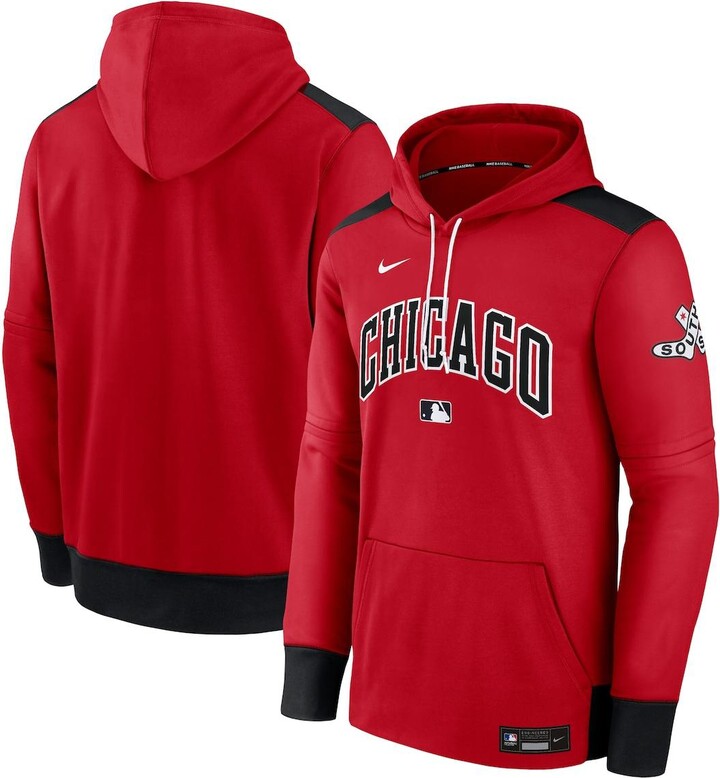 Nike Men's Red/Black Chicago White Sox 2025 City Connect Authentic Collection Performance Pullover Hoodie - Red, Black