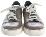 Thumbnail for your product : Lanvin Leather Cap-Toe Sneakers