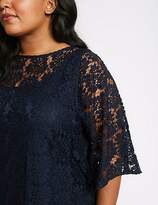 Thumbnail for your product : Marks and Spencer CURVE Cotton Blend Lace Tunic Midi Dress