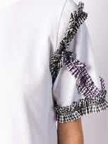 Thumbnail for your product : 3.1 Phillip Lim gingham sleeve T-shirt