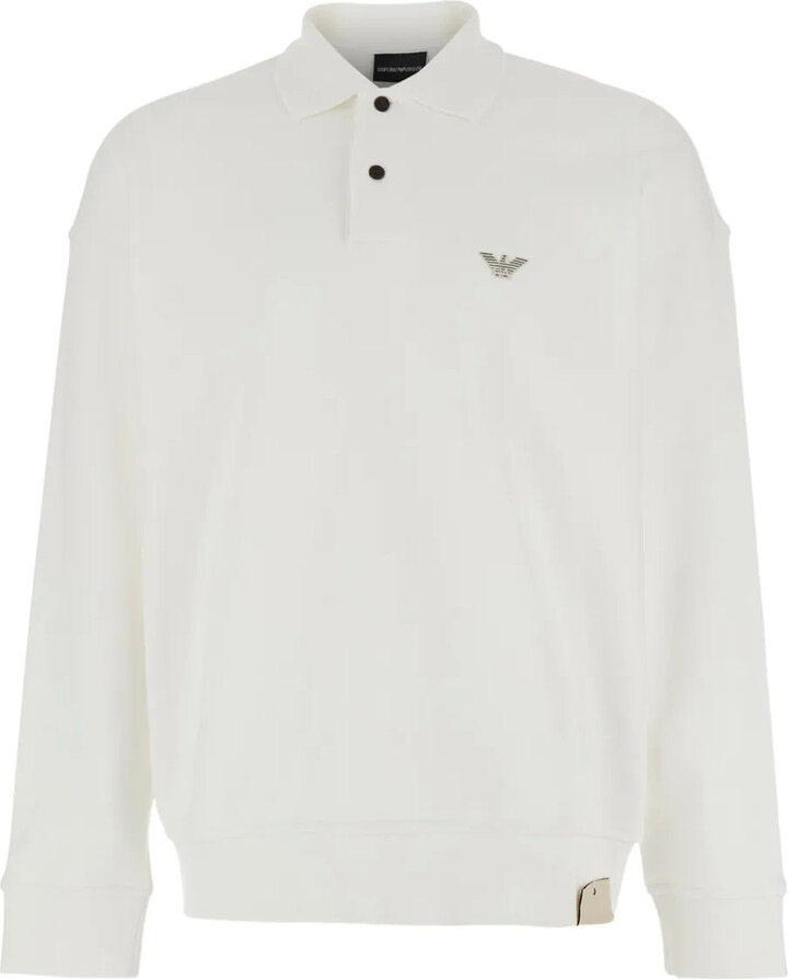Emporio Armani Logo-Embroidery Polo Shirt