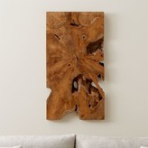 Thumbnail for your product : Crate & Barrel Slice Teak Wall Art