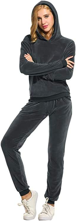 velour jogging outfits