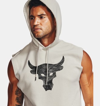 Under Armour Men's Project Rock Charged Cotton Sleeveless Hoodie - ShopStyle