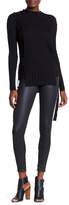 Thumbnail for your product : Fate Ribbed Long Sleeve Blouse