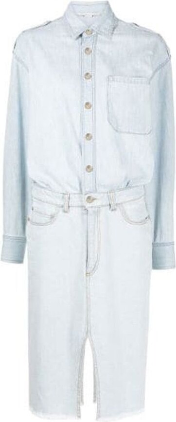 Stella McCartney Blue Cotton Casual Women's Dress