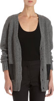 Thumbnail for your product : Barneys New York Cardigan with Leather Pockets