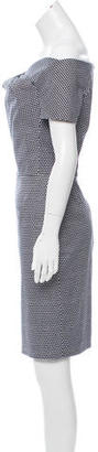 Christian Dior Off-The-Shoulder Knee-Length Dress