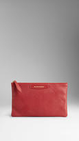 Thumbnail for your product : Burberry Small Embossed Check Beauty Wallet