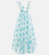 Thumbnail for your product : LoveShackFancy Macron floral gown