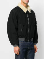 Thumbnail for your product : Gosha Rubchinskiy shearling collar bomber jakcket