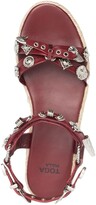 Thumbnail for your product : Toga Pulla Leather Strap Espadrille Sandals