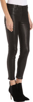 Thumbnail for your product : J Brand Bonded Stud Leather Crop Pants