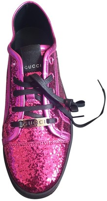 gucci pink glitter sneakers
