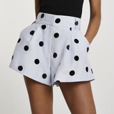 Thumbnail for your product : River Island Womens Blue spot structured short