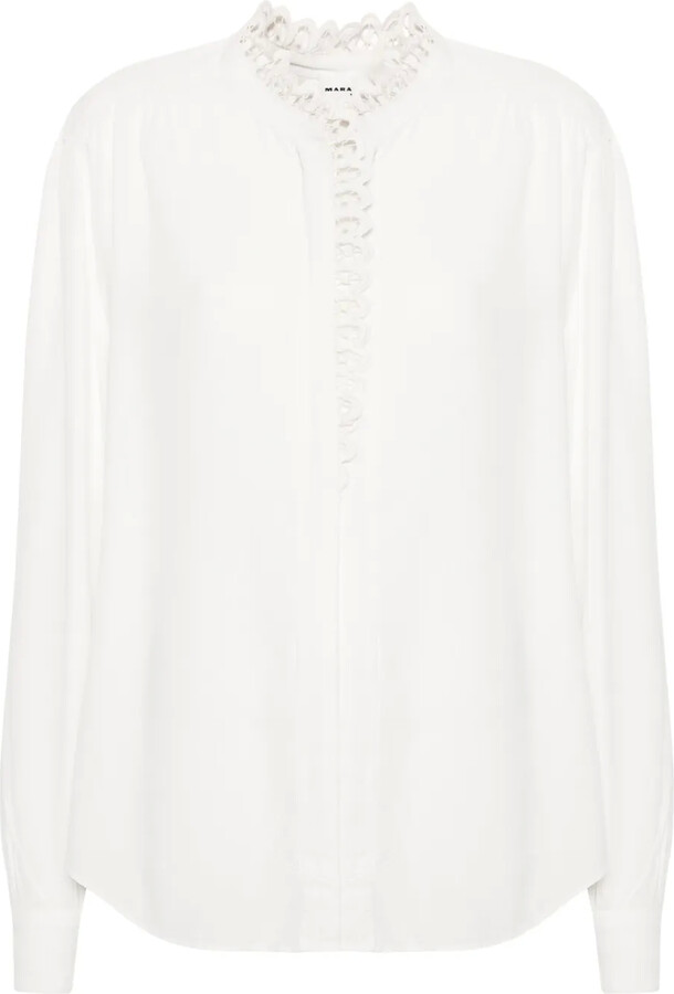 MARANT ÉTOILE Estela broderie anglaise-trim shirt