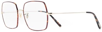 Oliver Peoples Oversized Rectangle Frame Glasses