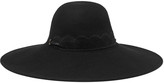 Thumbnail for your product : Eugenia Kim Bunny Lace-trimmed Wool-felt Hat