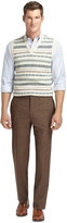 Thumbnail for your product : Brooks Brothers Fitzgerald Fit Plain-Front BrooksCool® Tic Dress Trousers