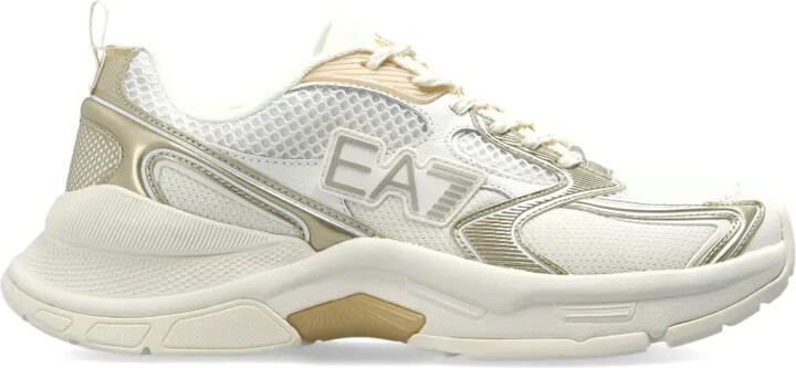EA7 Emporio Armani Logo-Detail Lace-Up Sneakers