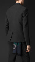 Thumbnail for your product : Burberry Stretch Wool Cashmere Tailored Jacket