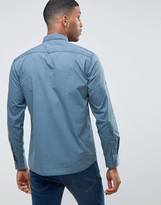 Thumbnail for your product : Benetton Regular Fit Long Sleeve Military Shirt with Button Down Collar and Rollback Sleeve Detail
