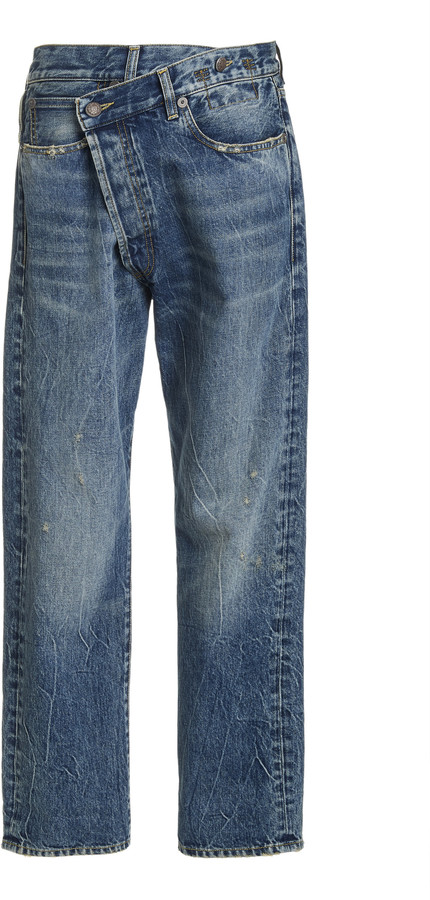 mens bootcut distressed jeans