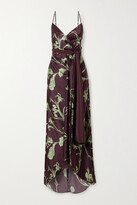 Thumbnail for your product : Johanna Ortiz + Net Sustain Given Promise Printed Silk-satin Maxi Dress - Brown