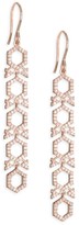 Thumbnail for your product : Astley Clarke 14K Rose Gold & Diamond Honeycomb Drop Earrings