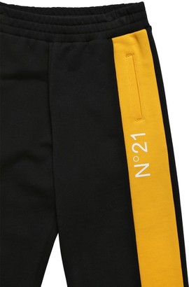 N°21 Logo Print Cotton Sweatpants
