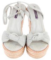 Thumbnail for your product : Ralph Lauren Collection Woven Wedge Sandals