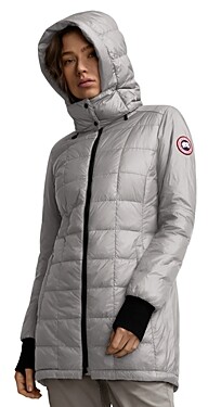 grey maxi puffer coat