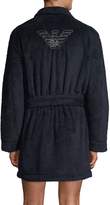 Thumbnail for your product : Emporio Armani Fuzzy Fleece Hooded Robe