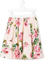 Thumbnail for your product : Dolce & Gabbana Kids rose print skirt