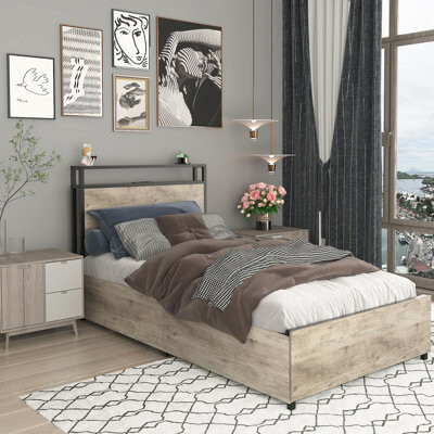 17 Stories Twin Bed Frame